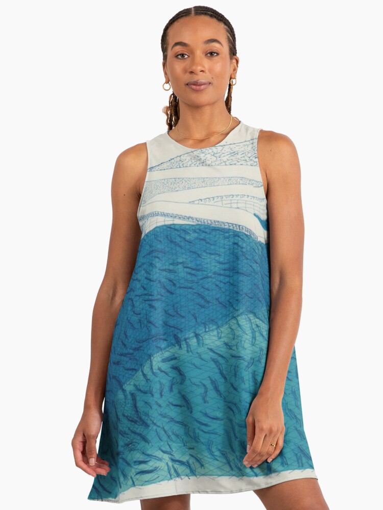 David Hockney Not the Same Pool Print" A-Line Dress for Sale by Freshfroot | Redbubble David Hockney Not the Same Pool Print" A-Line Dress for Sale by Freshfroot | Redbubble