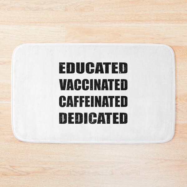 Item preview, Educated Vaccinated Caffeinated Dedicated Shirt, Vaccinated AF T-Shirts, COVID Shirt, Covid Vaccine Shirt, Nurse Shirt, Gift for doctor tee designed and sold by Ristinga.
