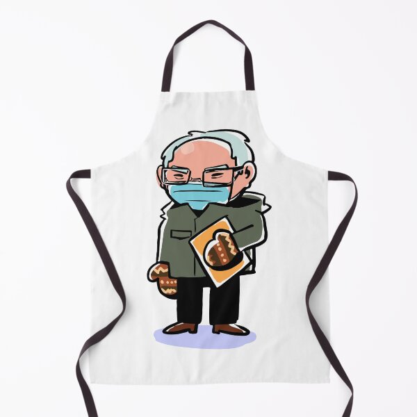 Aperçu de l'œuvre Bernie Sanders avec des mitaines au meme d'inauguration créée et vendue par Quite Often.