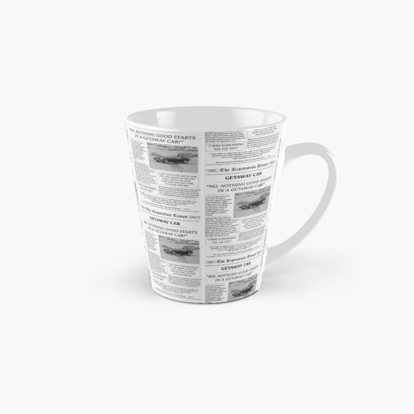 Getaway Car Newspaper Tall Mug