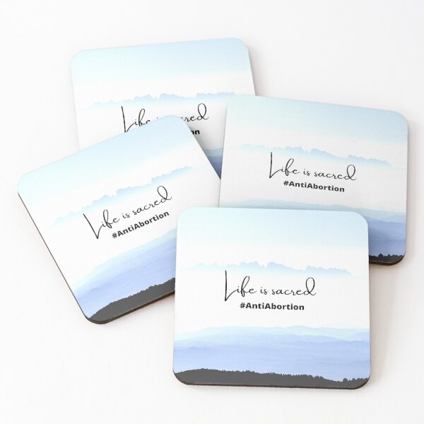 Item preview, Life Is Sacred #AntiAbortion Baby-Blue Mountain Background designed and sold by ChristianCoding.
