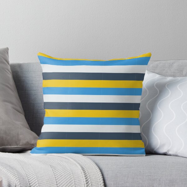 Item preview, Blue yellow modern minimalist stripe pattern designed and sold by TalBright.