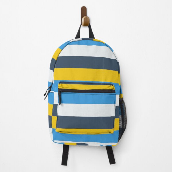 Item preview, Blue yellow modern minimalist stripe pattern designed and sold by TalBright.