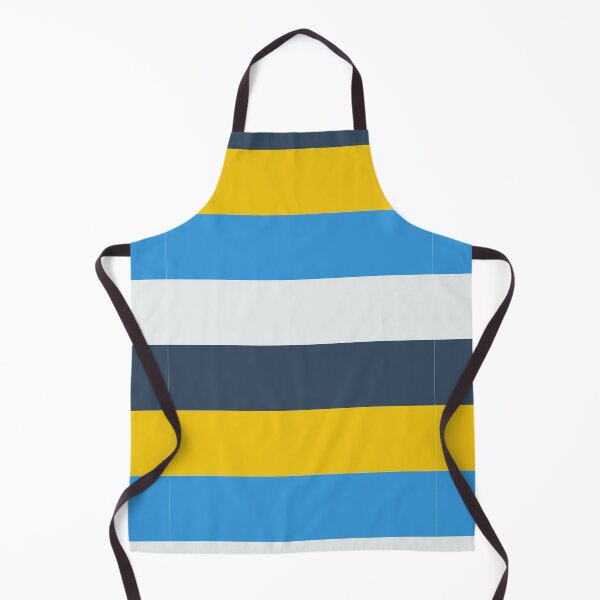 Item preview, Blue yellow modern minimalist stripe pattern designed and sold by TalBright.