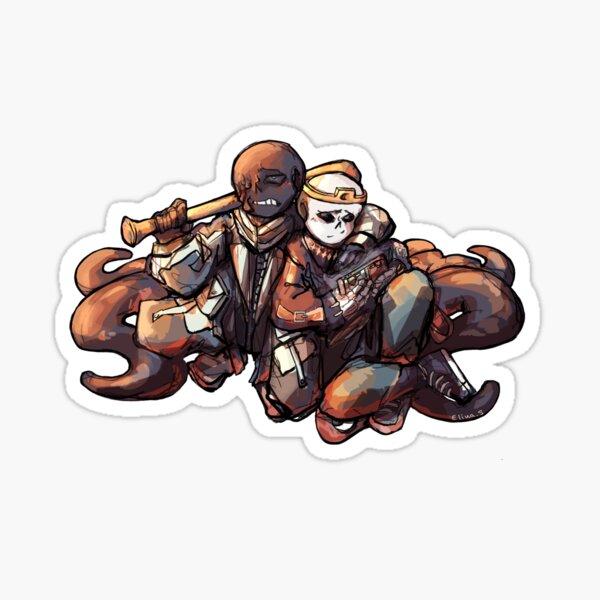 past dreamtale twins Sticker for Sale by tuxibirdie