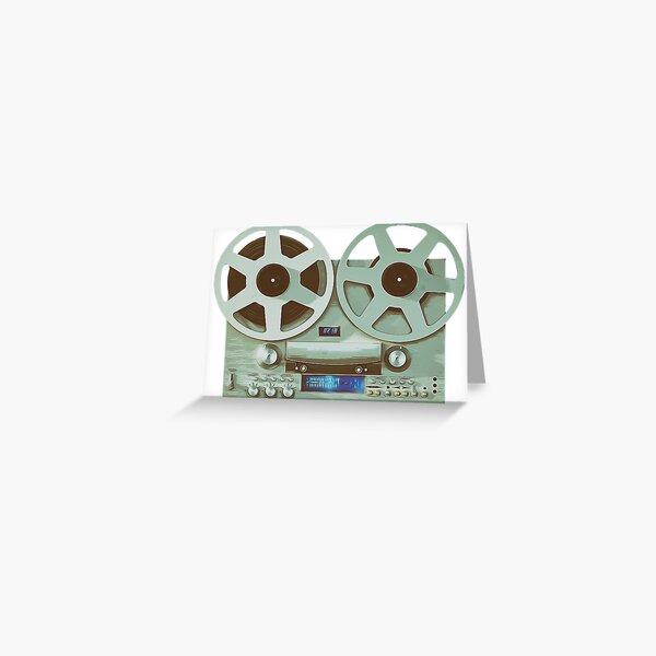 Reel to Reel multitrack tape recorder Greeting Card for Sale by  PeterADesign