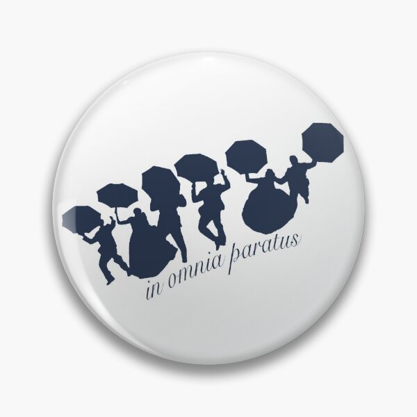 Item preview, in omnia paratus silhouette with Rory Gilmore and Logan with umbrellas jumping designed and sold by Itsellac25.