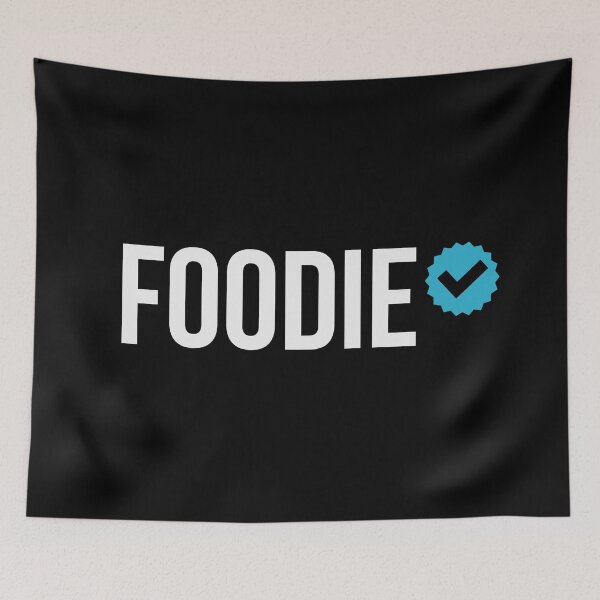 Item preview, Certified Foodie, Funny White Typography designed and sold by johnmgr21.