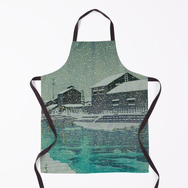 Item preview, Nieve en Kiba por Kawase Hasui Grabado en madera japonés vintage Arte cultural de Asia oriental designed and sold by Ejaaz.