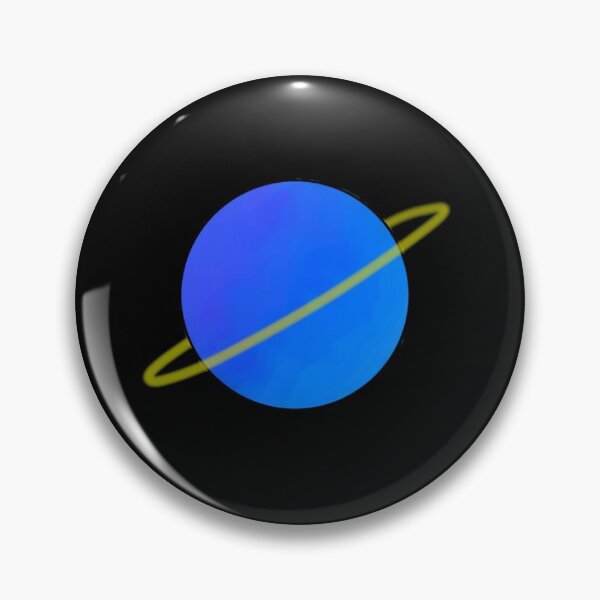 Artikelvorschau, Blauer Planet mit gelbem Ring entworfen und verkauft von StarCap7.