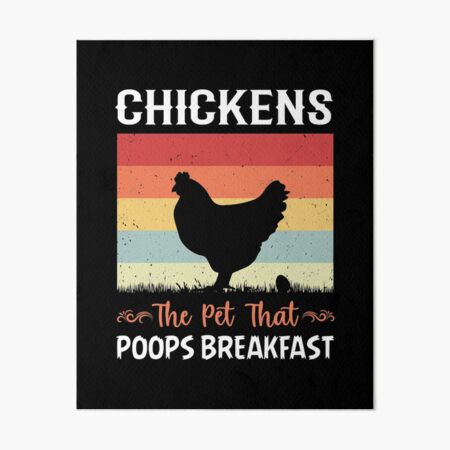 Chickens: The Pet That Poops Breakfast Rustic Signs Fun and Unique Gift Home Gift(25x12.5 cm) Funny Sign Farm Sign 5x10 Chickens: The Pet That Poops Breakfast Rustic Signs Fun and Unique Gift Home Gift(25x12.5 cm) Funny Sign Farm Sign 5x10