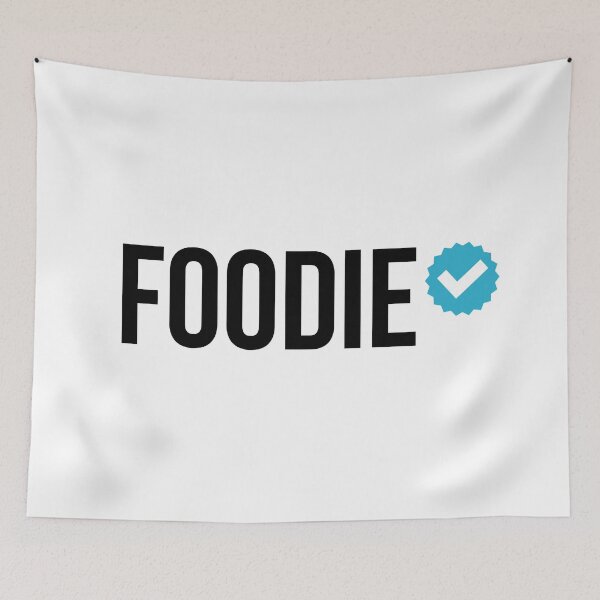 Item preview, Certified Foodie, Funny  Black Typography designed and sold by johnmgr21.