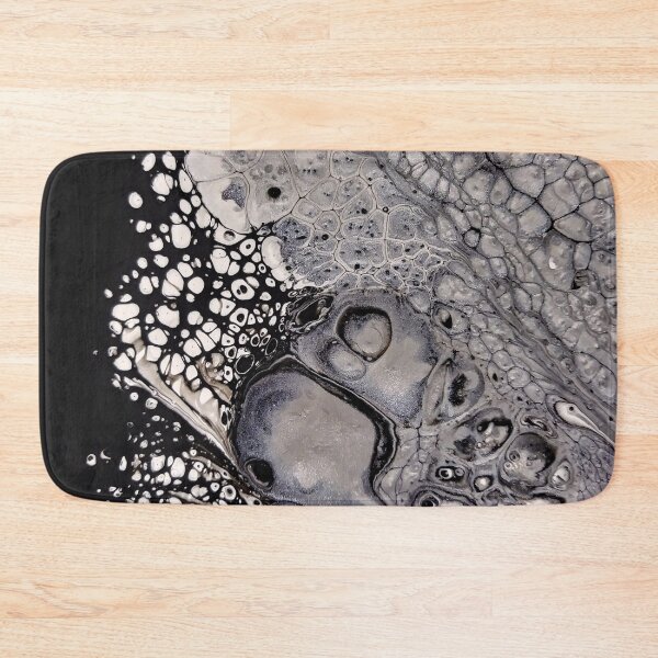 Item preview, Black white and silver abstract pour  designed and sold by Jennykies.