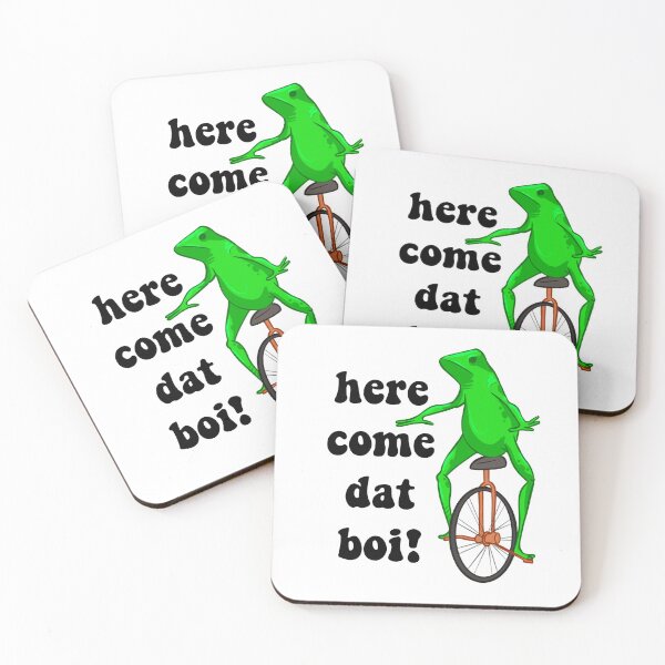 Item preview, Here Come Dat Boi Meme Frog designed and sold by GalaxyChicken.
