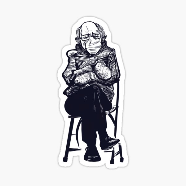 Sitting Bernie Sticker