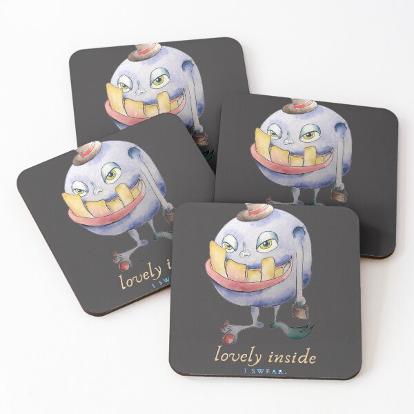 Item preview, Lovely Inside - funny creature blue with teeth designed and sold by Canvasvendetta.