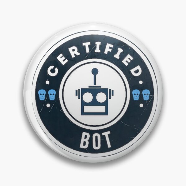 Item preview, Certified Bot Counter Strike Sticker designed and sold by WhereIsTheArt.