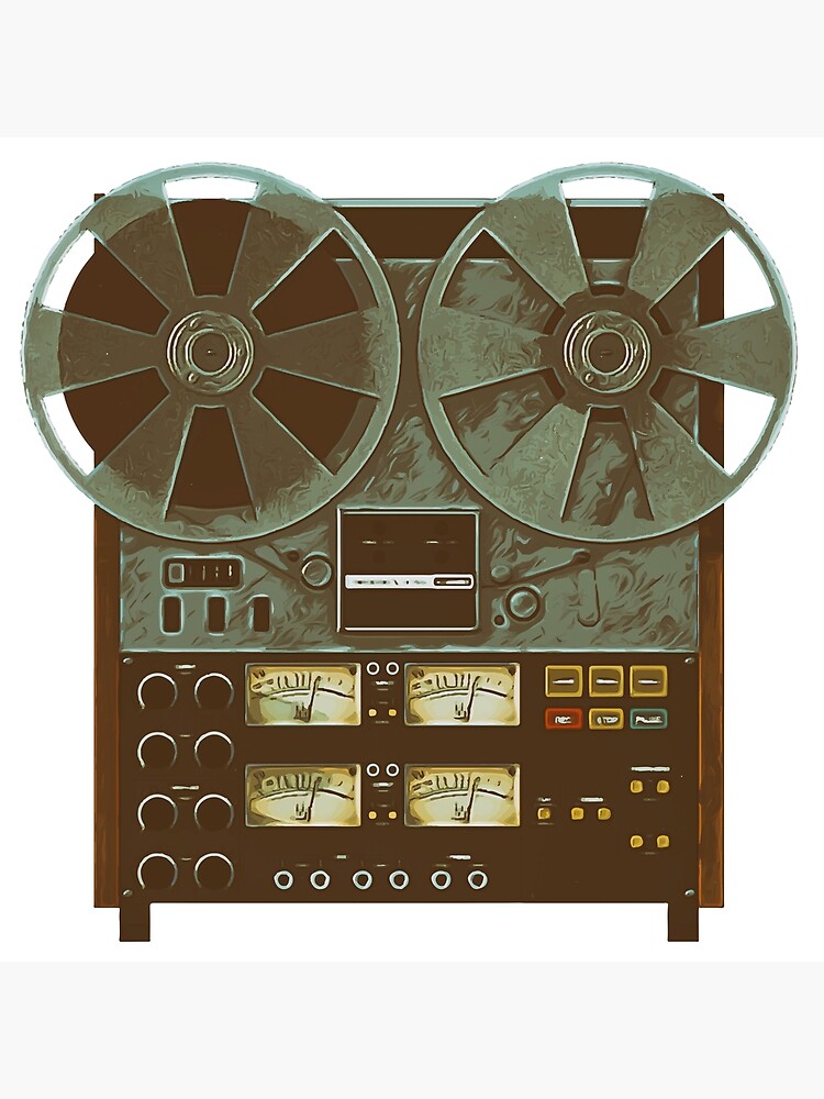 Reel to Reel multitrack tape recorder - vintage version Poster