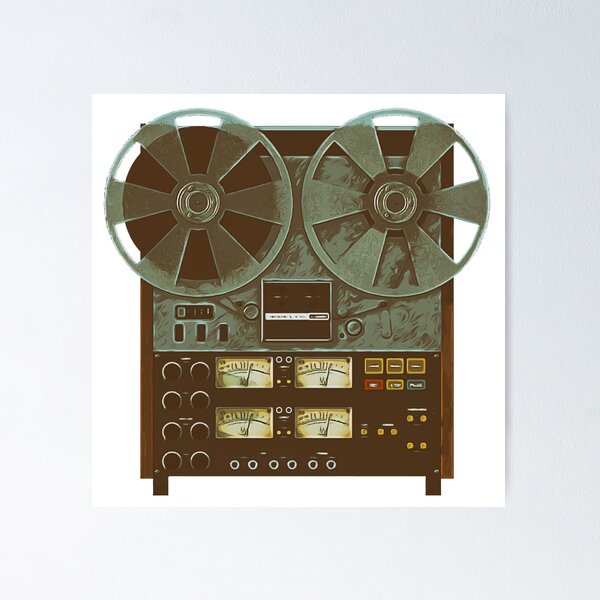 Reel to Reel multitrack tape recorder Poster for Sale by PeterADesign
