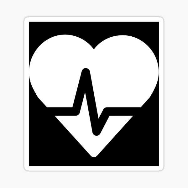 Sticker Schlagendes Herz Redbubble