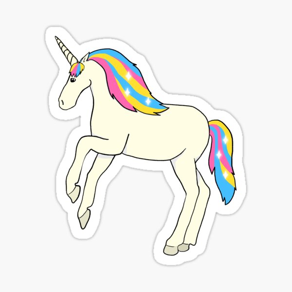 Pansexual Pride Unicorn Sticker For Sale By Riotcakes Redbubble 5423