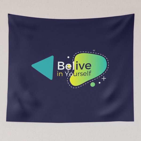 Item preview, Belive in your self motivational design designed and sold by Wooprinto Store.