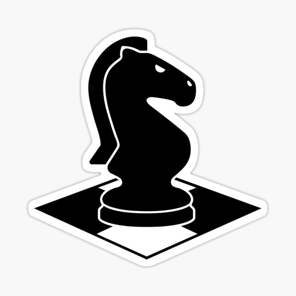 Black Chess Knight Chess Piece Decal Car Wall Laptop Decal Vinyl Sticker  Phone