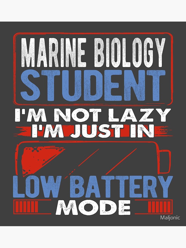 "Marine Biology Student School College University Joke Studying Gift