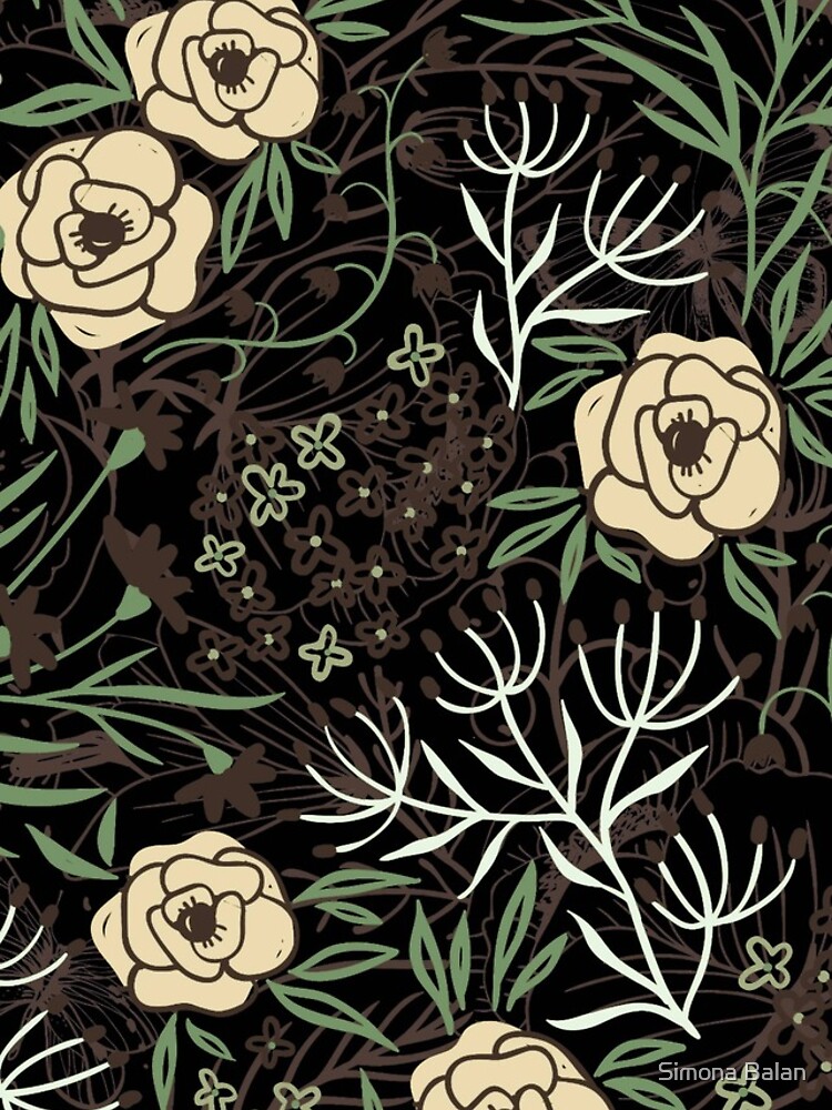 Thumbnail 4 of 4, iPhone Case, Roses Pattern Flower Pattern designed and sold by SimonaSunshine.