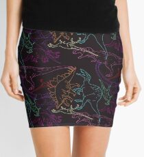 Psychedelic Dino Mini Skirt