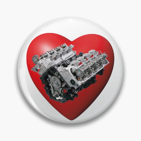 Item preview, v8 engine love heart designed and sold by NiceShirtY.