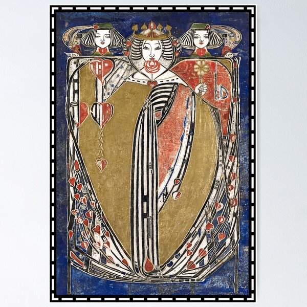 Item preview, The Queen of Hearts Margaret Macdonald Mackintosh designed and sold by RedCapeTales.