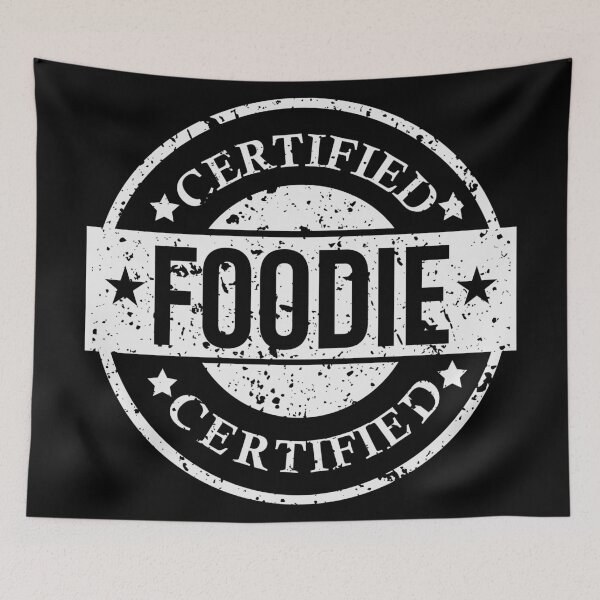 Item preview, Certified Foodie Distresed White Logo  designed and sold by johnmgr21.