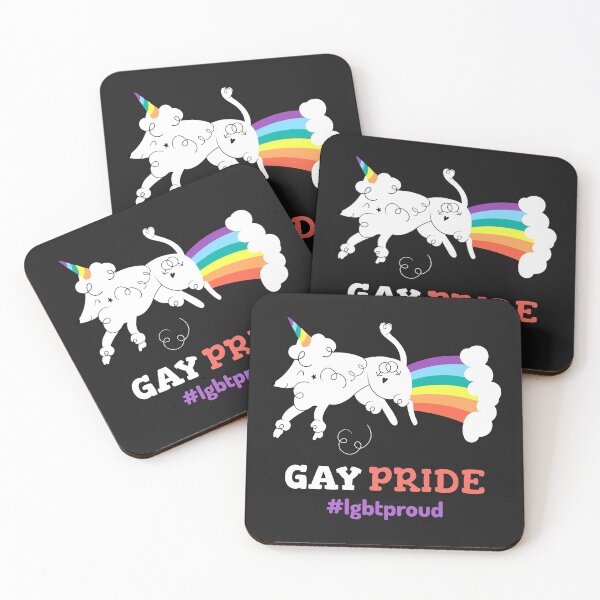 Item preview, Gay Pride Rainbow Unicorn designed and sold by TrackinDaTrends.