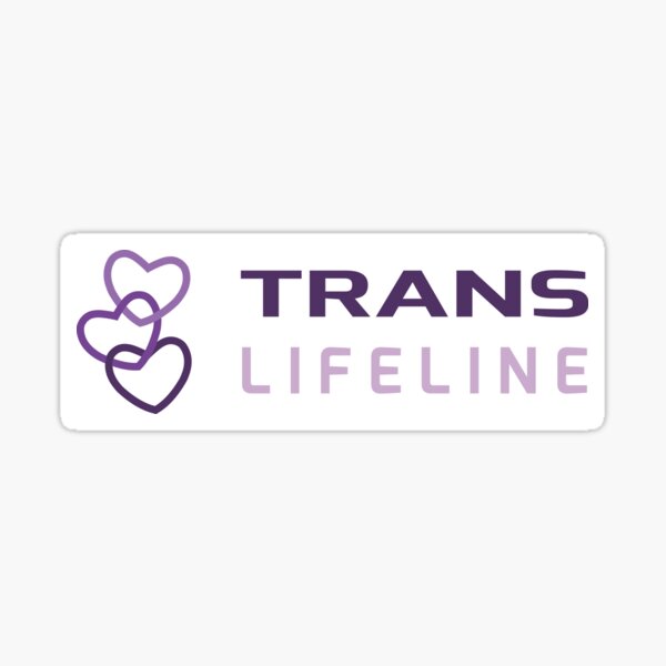 Trans Lifeline Logo Sticker