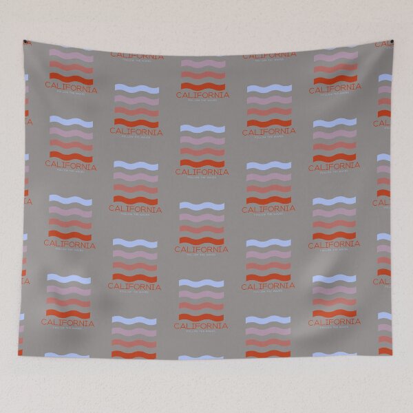Item preview, CALIFORNIA FOLLOW THE WAVES designed and sold by AndPeace702.