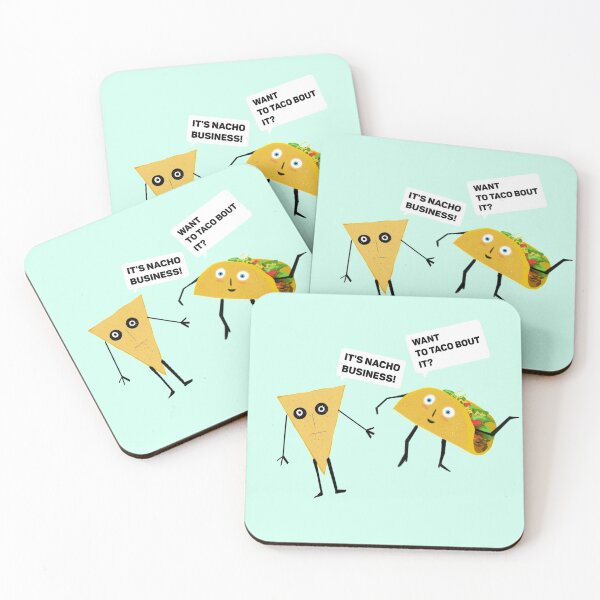Item preview, Nacho Taco pun print designed and sold by DemonicGloom.