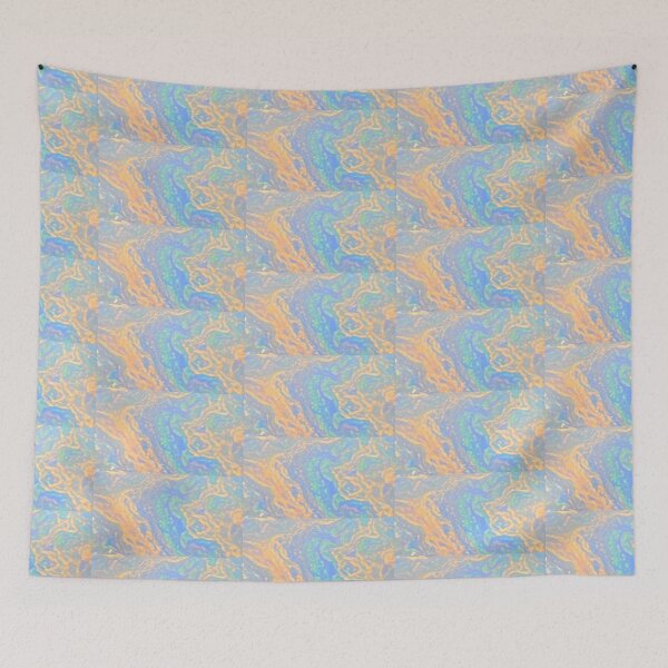 Item preview, MsRose123 REH Art Cat in pastel waters acrylic painting designed and sold by MsRose123.
