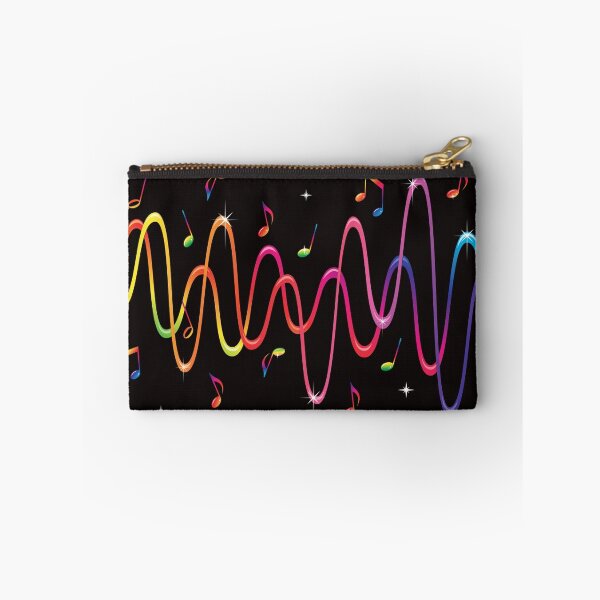 Item preview, Funky, rainbow colored sound waves and musical notes designed and sold by Mhea.