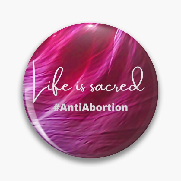 Item preview, Life is Sacred #AntiAbortion Silky Rose-Color Sand Cave Background designed and sold by ChristianCoding.