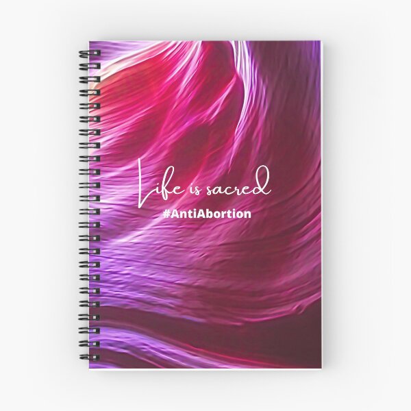 Item preview, Life is Sacred #AntiAbortion Silky Rose-Color Sand Cave Background designed and sold by ChristianCoding.