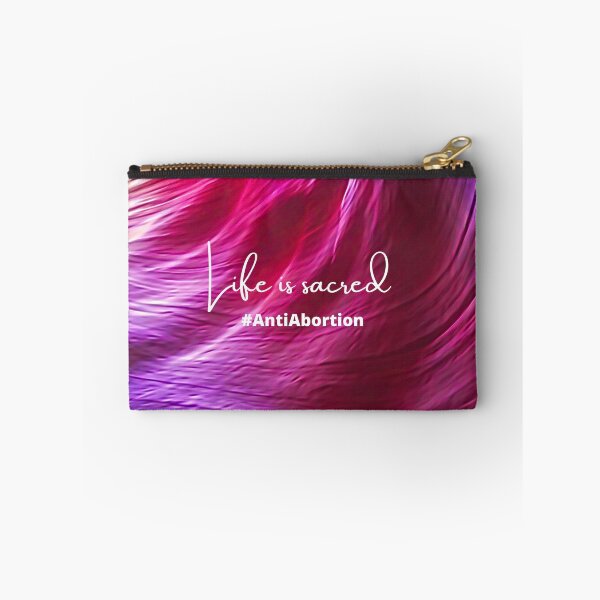 Item preview, Life is Sacred #AntiAbortion Silky Rose-Color Sand Cave Background designed and sold by ChristianCoding.