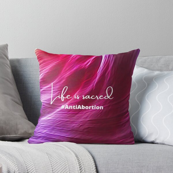 Item preview, Life is Sacred #AntiAbortion Silky Rose-Color Sand Cave Background designed and sold by ChristianCoding.
