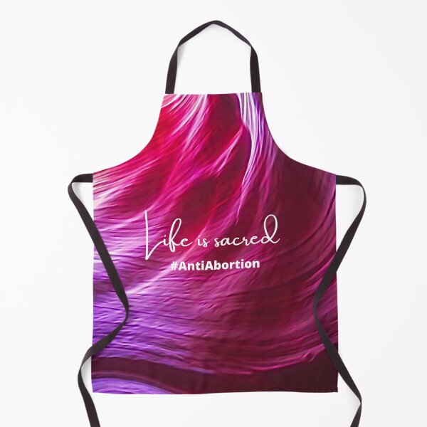 Item preview, Life is Sacred #AntiAbortion Silky Rose-Color Sand Cave Background designed and sold by ChristianCoding.