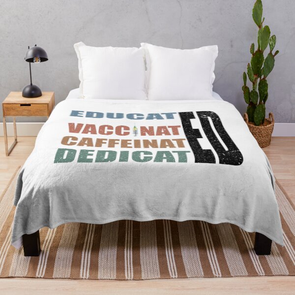 Item preview, Educated Vaccinated Caffeinated Dedicated Shirt, Vaccinated AF T-Shirts, COVID Shirt, Covid Vaccine Shirt, Nurse Shirt, Gift for doctor tee designed and sold by Ristinga.