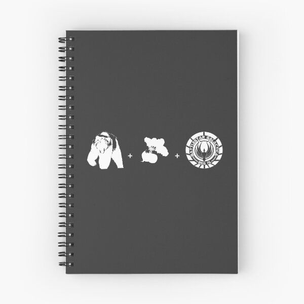 Item preview, Bears + Beets + Battlestar Galactica (White on Black) designed and sold by JurassicArt.