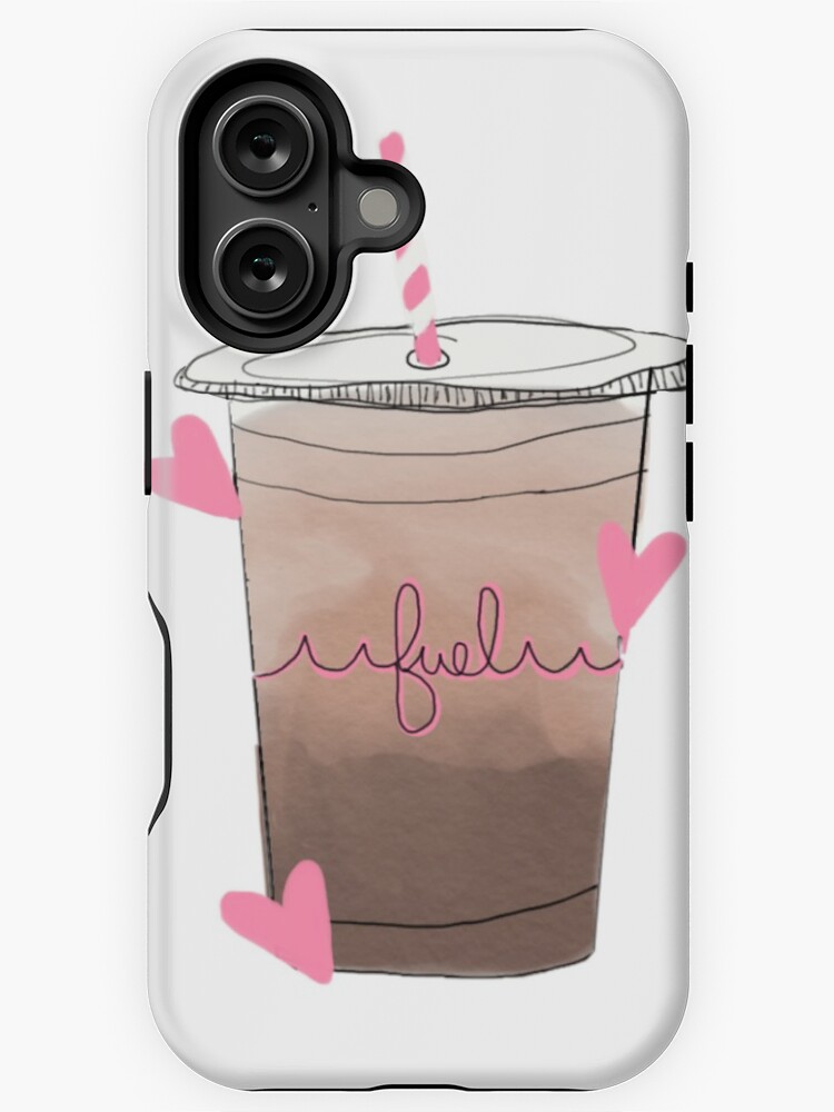 Thumbnail 1 of 4, iPhone Case, Iced Coffee Fuel Sticker designed and sold by oliviaackermann.