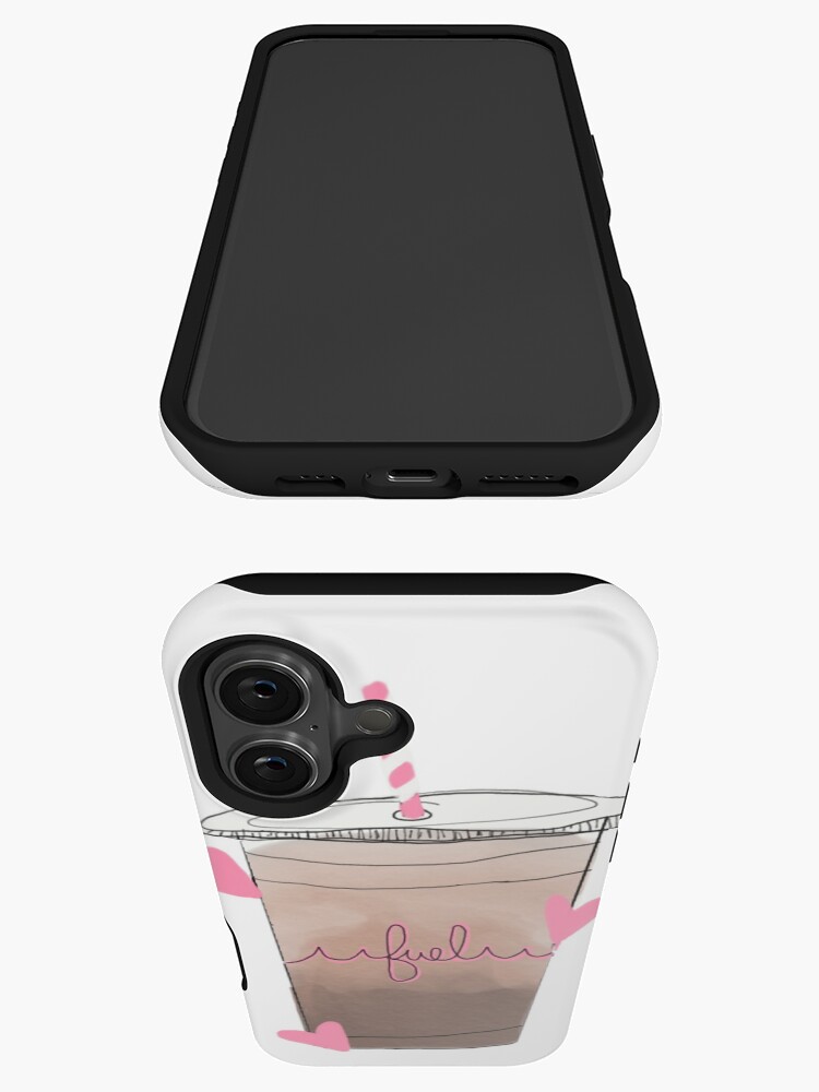 Thumbnail 3 of 4, iPhone Case, Iced Coffee Fuel Sticker designed and sold by oliviaackermann.