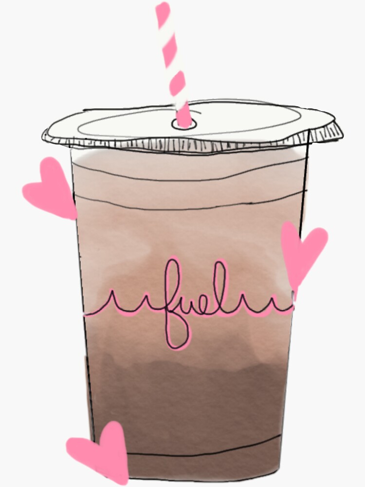 Thumbnail 3 of 3, Sticker, Iced Coffee Fuel Sticker designed and sold by oliviaackermann.