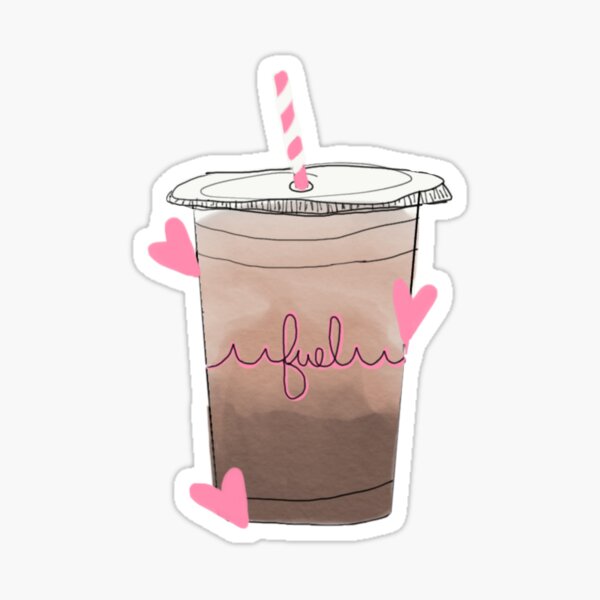 Iced Coffee Fuel Sticker Sticker